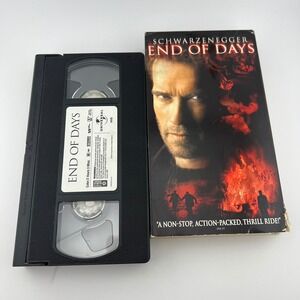 End of Days VHS 1999 Arnold Schwarzenegger Supernatural Action Horror